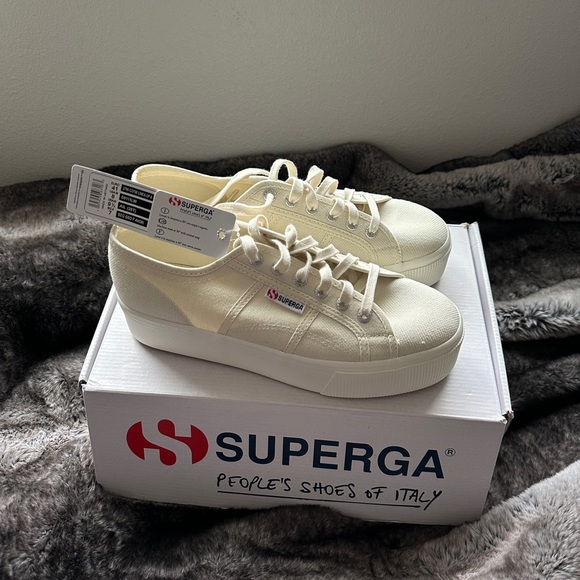 Superga Shoes Superga 279 Platform Sneakers Beige Poshmark